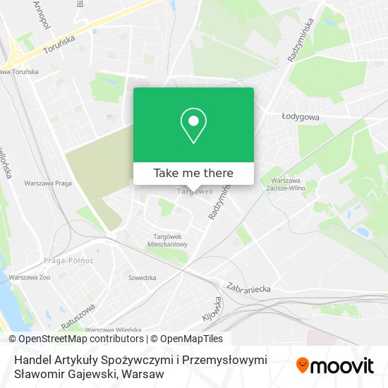 Handel Artykuły Spożywczymi i Przemysłowymi Sławomir Gajewski map