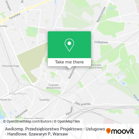 Awikomp. Przedsiębiorstwo Projektowo - Usługowo - Handlowe. Szawaryn P. map