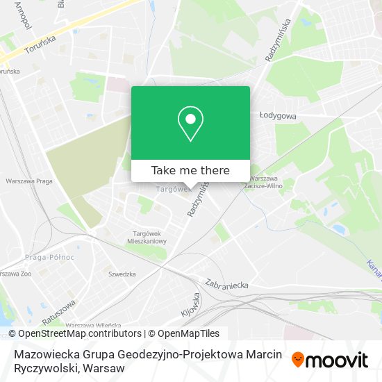 Mazowiecka Grupa Geodezyjno-Projektowa Marcin Ryczywolski map