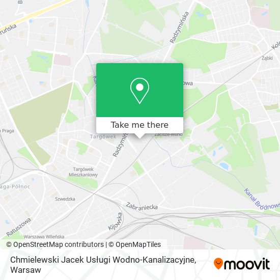 Chmielewski Jacek Usługi Wodno-Kanalizacyjne map