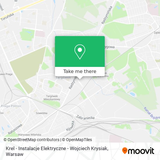 Krel - Instalacje Elektryczne - Wojciech Krysiak map