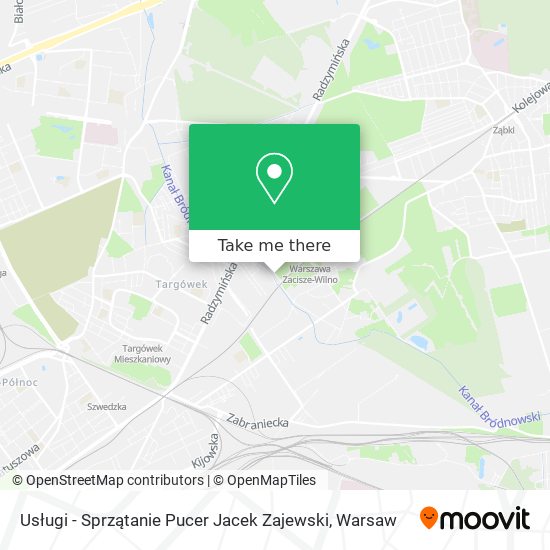 Usługi - Sprzątanie Pucer Jacek Zajewski map