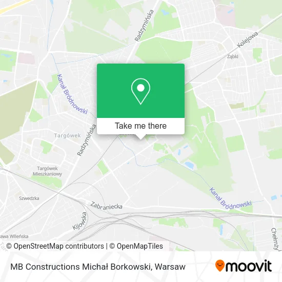MB Constructions Michał Borkowski map