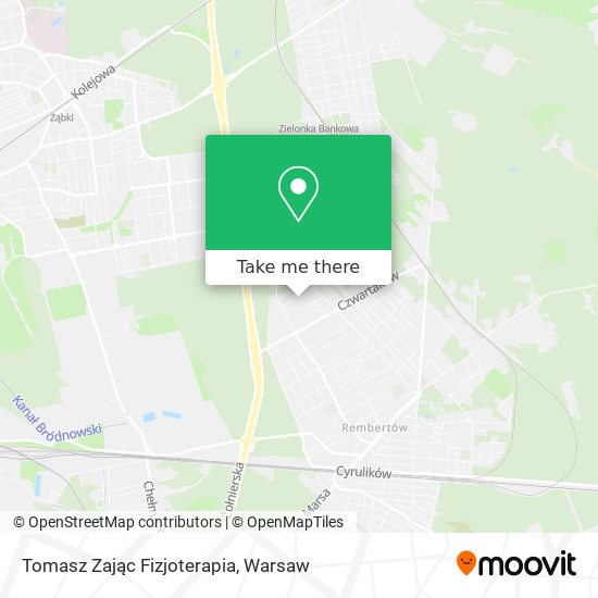 Tomasz Zając Fizjoterapia map