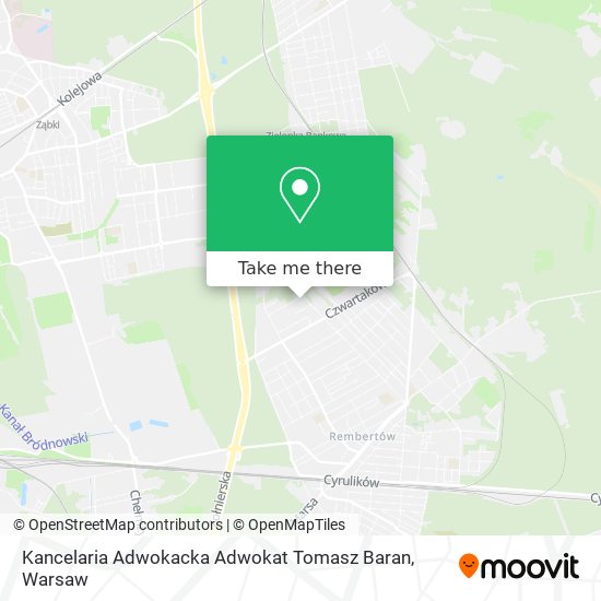 Kancelaria Adwokacka Adwokat Tomasz Baran map