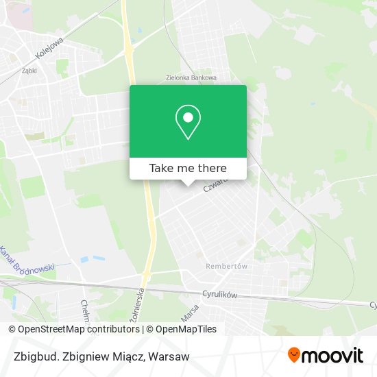 Zbigbud. Zbigniew Miącz map