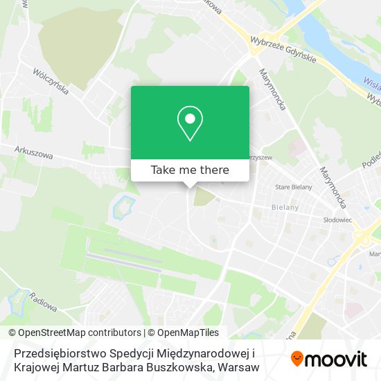 Przedsiębiorstwo Spedycji Międzynarodowej i Krajowej Martuz Barbara Buszkowska map