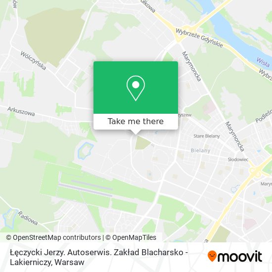 Łęczycki Jerzy. Autoserwis. Zakład Blacharsko - Lakierniczy map