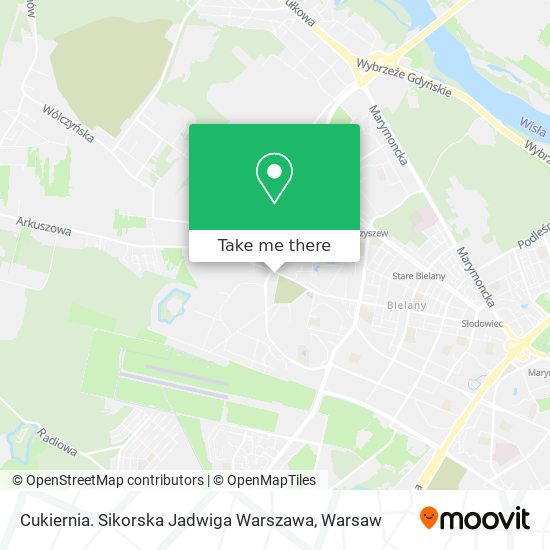 Cukiernia. Sikorska Jadwiga Warszawa map