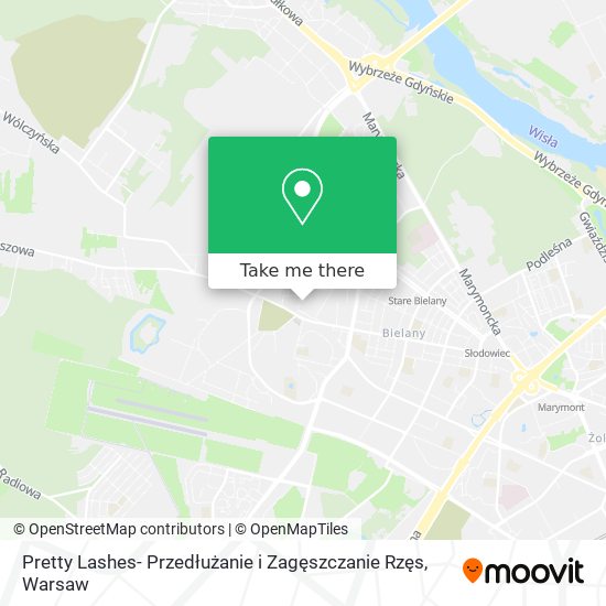 Pretty Lashes- Przedłużanie i Zagęszczanie Rzęs map