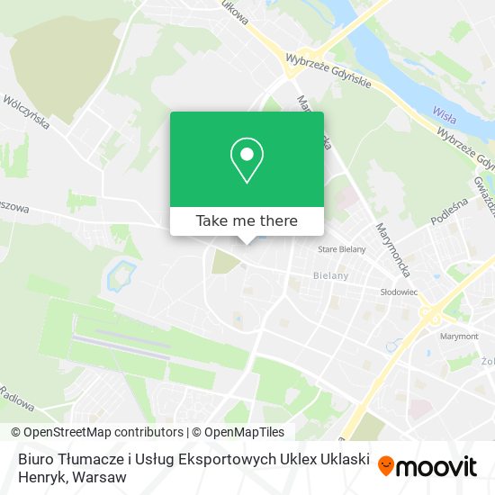 Biuro Tłumacze i Usług Eksportowych Uklex Uklaski Henryk map