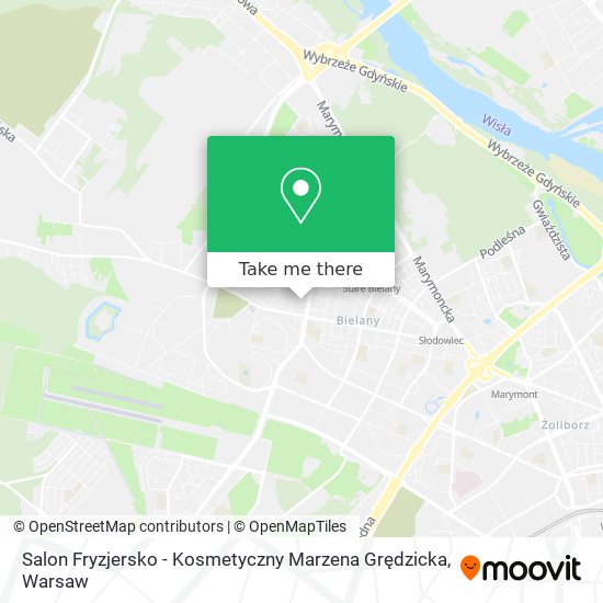 Карта Salon Fryzjersko - Kosmetyczny Marzena Grędzicka