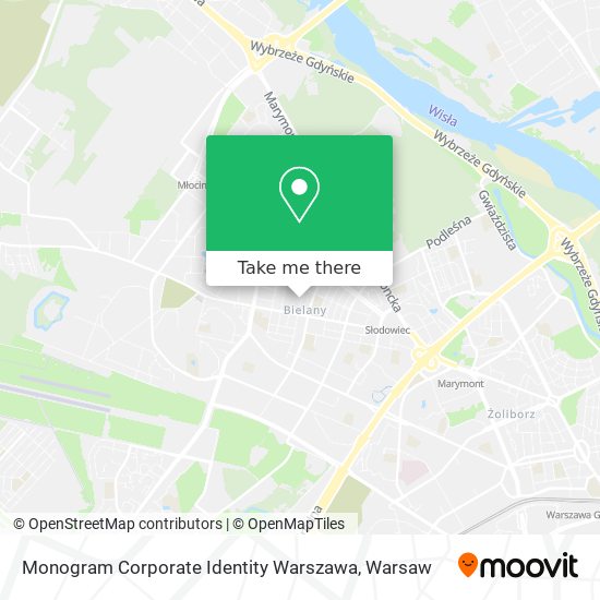 Monogram Corporate Identity Warszawa map