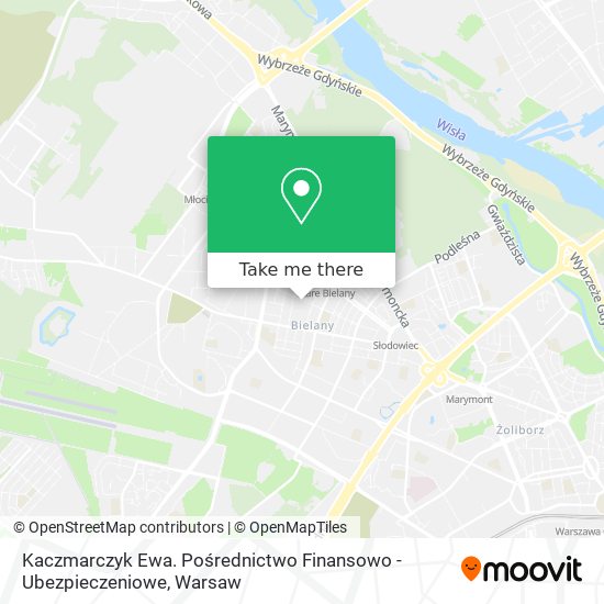 Kaczmarczyk Ewa. Pośrednictwo Finansowo - Ubezpieczeniowe map