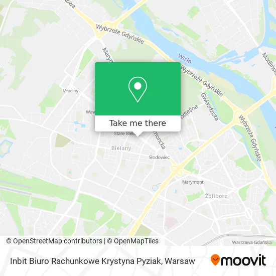 Карта Inbit Biuro Rachunkowe Krystyna Pyziak