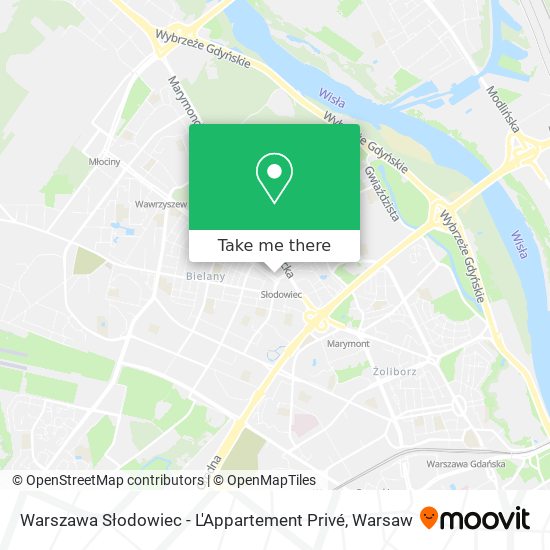 Карта Warszawa Słodowiec - L'Appartement Privé