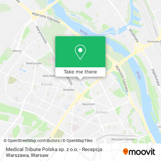 Medical Tribune Polska sp. z o.o. - Recepcja Warszawa map