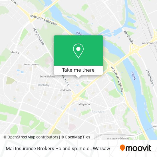 Карта Mai Insurance Brokers Poland sp. z o.o.