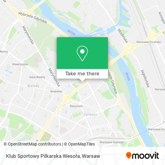 Klub Sportowy Pilkarska Wesoła map