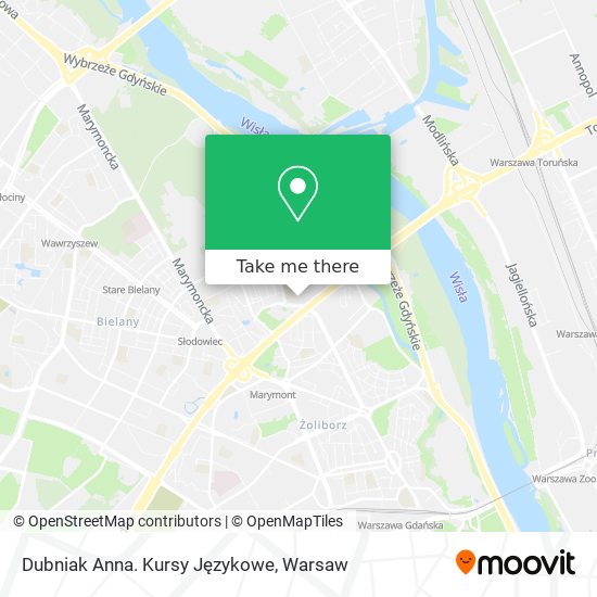 Dubniak Anna. Kursy Językowe map