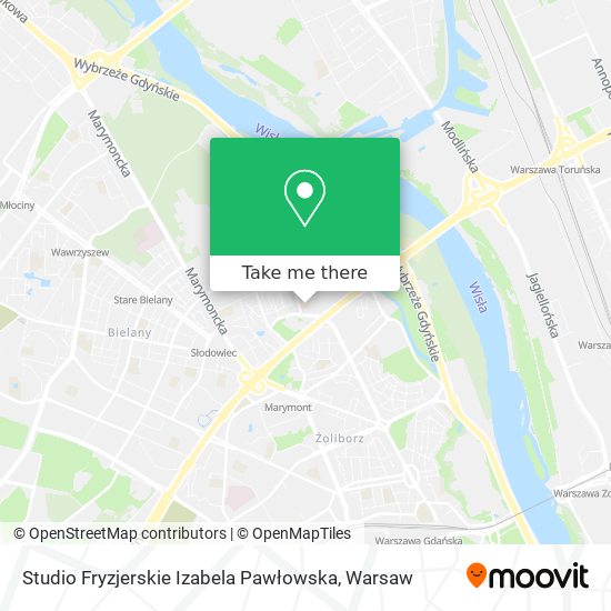 Studio Fryzjerskie Izabela Pawłowska map