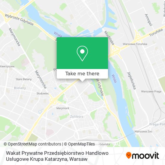 Wakat Prywatne Przedsiębiorstwo Handlowo Usługowe Krupa Katarzyna map