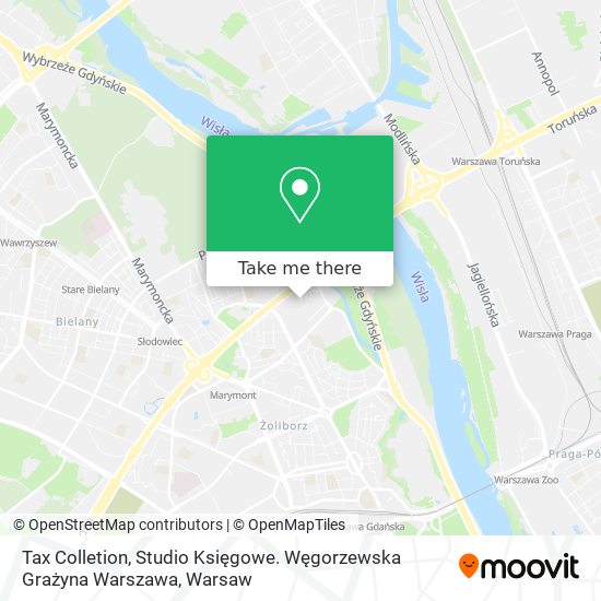 Карта Tax Colletion, Studio Księgowe. Węgorzewska Grażyna Warszawa