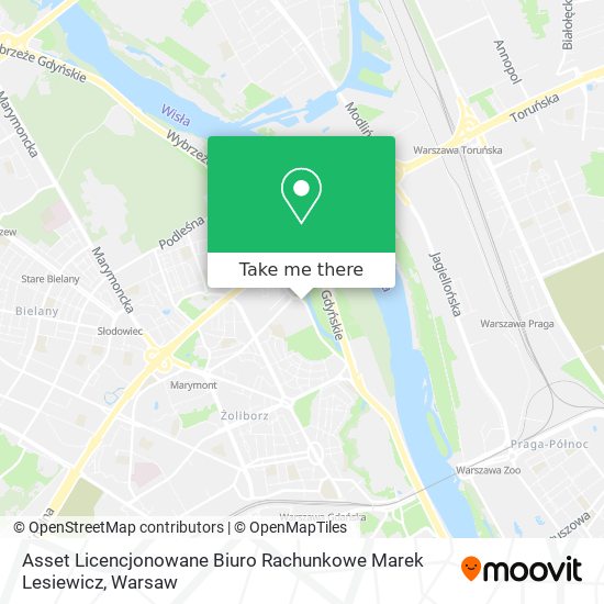 Asset Licencjonowane Biuro Rachunkowe Marek Lesiewicz map