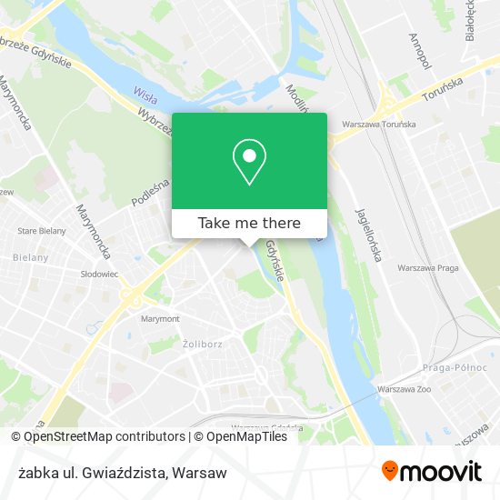 żabka ul. Gwiaździsta map