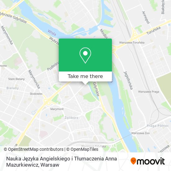 Nauka Języka Angielskiego i Tłumaczenia Anna Mazurkiewicz map