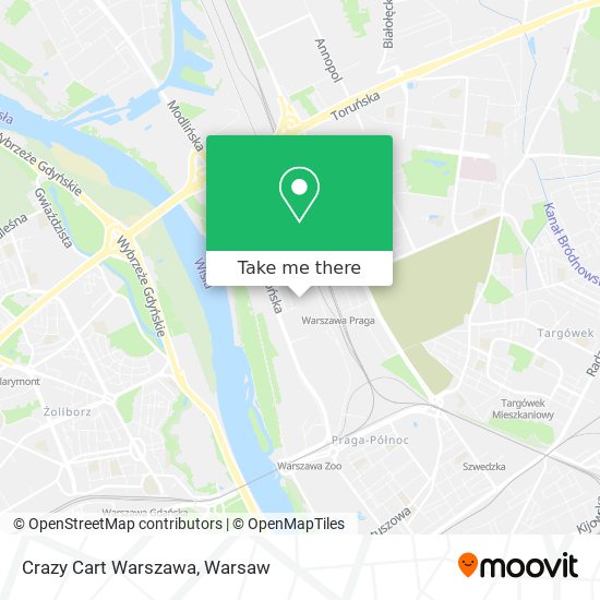 Crazy Cart Warszawa map