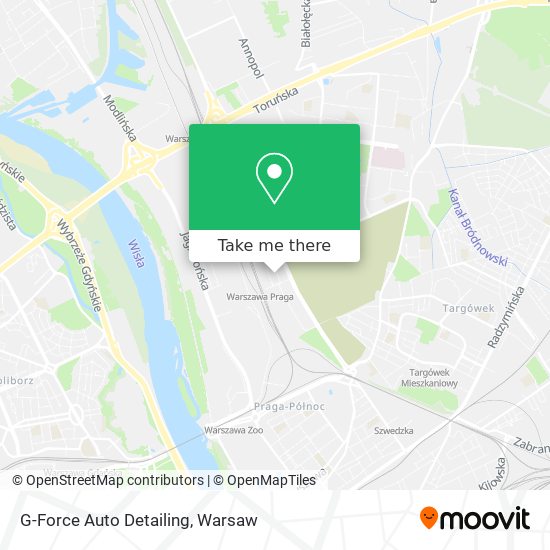 G-Force Auto Detailing map