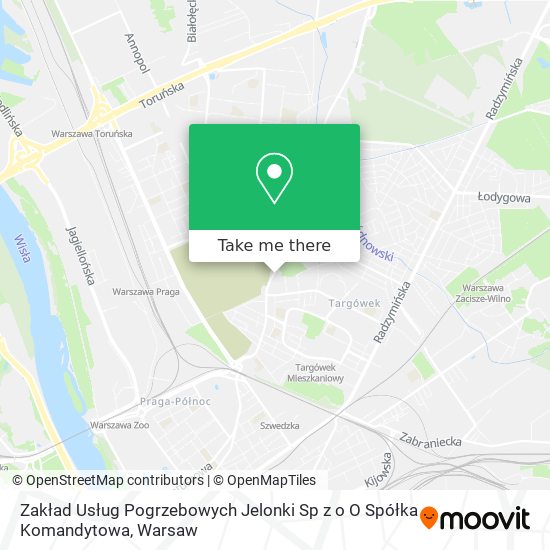 Zakład Usług Pogrzebowych Jelonki Sp z o O Spółka Komandytowa map