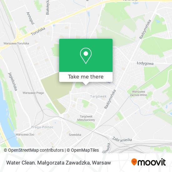 Water Clean. Małgorzata Zawadzka map