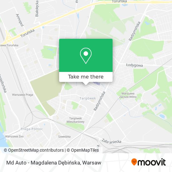 Md Auto - Magdalena Dębińska map