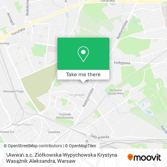 \Awwa\ s.c. Ziółkowska-Wypychowska Krystyna Wasążnik Aleksandra map