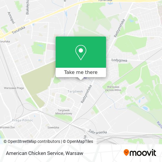 American Chicken Service map