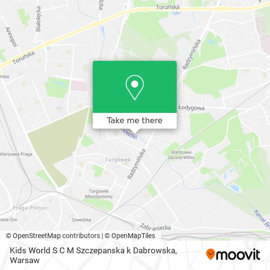 Kids World S C M Szczepanska k Dabrowska map