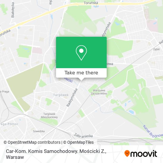 Car-Kom. Komis Samochodowy. Mościcki Z. map