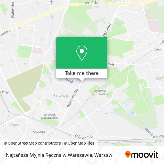 Najtańsza Myjnia Ręczna w Warszawie map