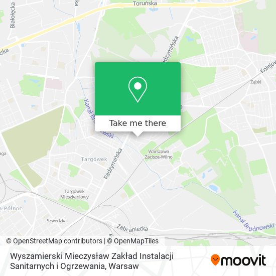 Wyszamierski Mieczysław Zakład Instalacji Sanitarnych i Ogrzewania map