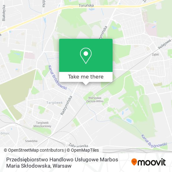 Przedsiębiorstwo Handlowo Usługowe Marbos Maria Skłodowska map