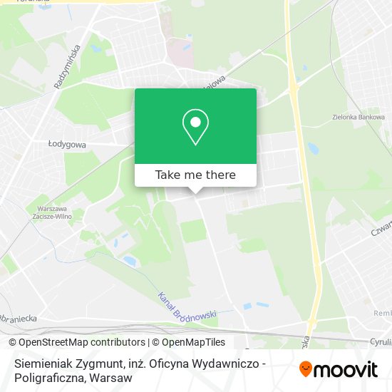 Siemieniak Zygmunt, inż. Oficyna Wydawniczo - Poligraficzna map