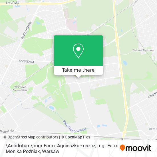 \Antidotum\ mgr Farm. Agnieszka Łuszcz, mgr Farm. Monika Poźniak map