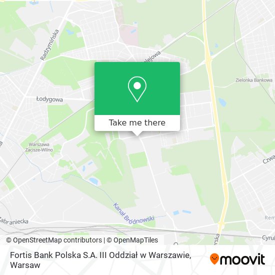 Fortis Bank Polska S.A. III Oddział w Warszawie map