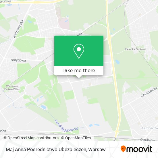 Maj Anna Pośrednictwo Ubezpieczeń map