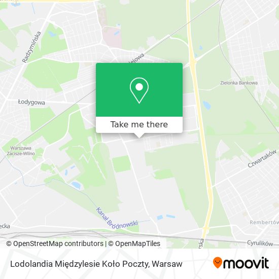 Lodolandia Międzylesie Koło Poczty map