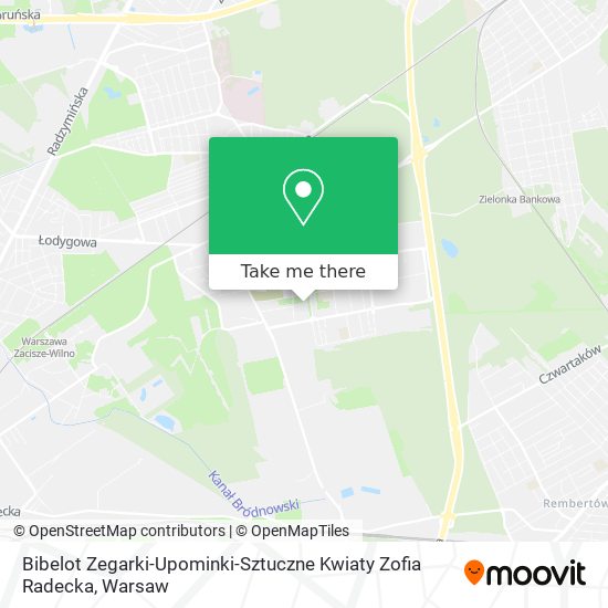 Bibelot Zegarki-Upominki-Sztuczne Kwiaty Zofia Radecka map