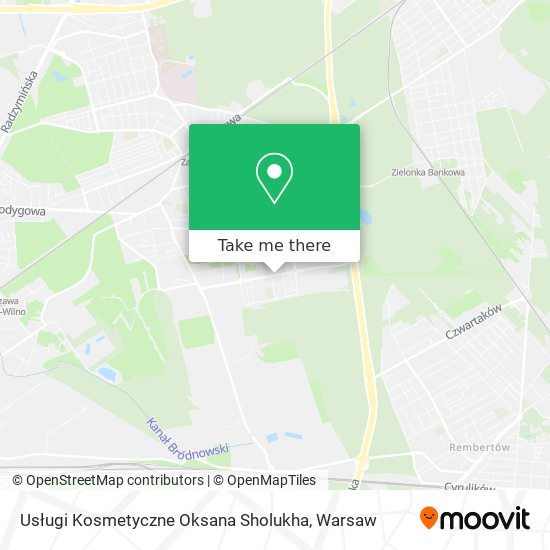 Usługi Kosmetyczne Oksana Sholukha map