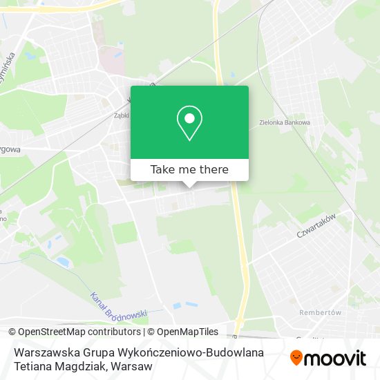 Warszawska Grupa Wykończeniowo-Budowlana Tetiana Magdziak map